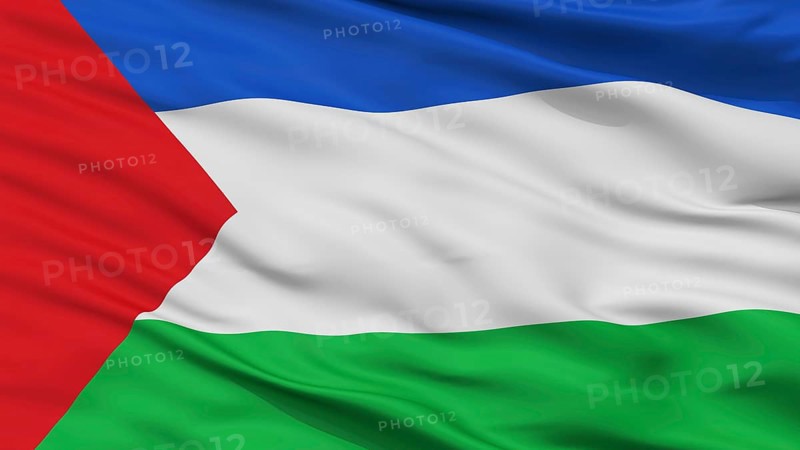 Chigorodo City Flag, Country Colombia, Antioquia Department, Closeup View