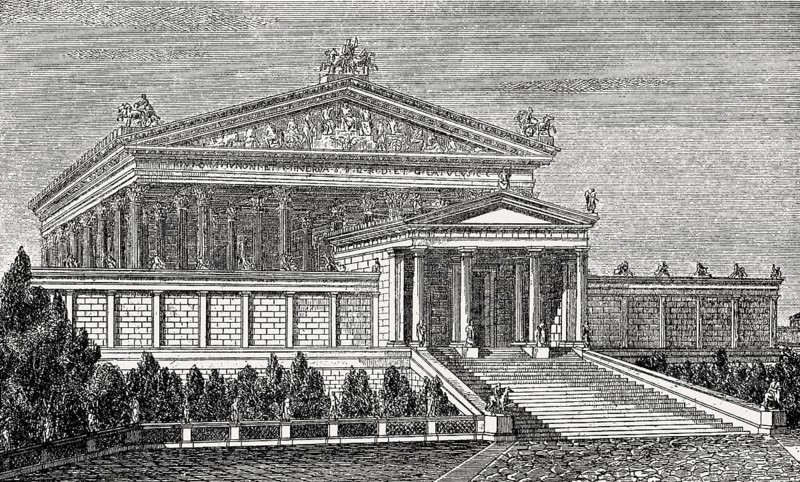 The Temple of Jupiter Optimus Maximus, or Temple of Jupiter Capitolinus, Ancient Rome, Reconstruction