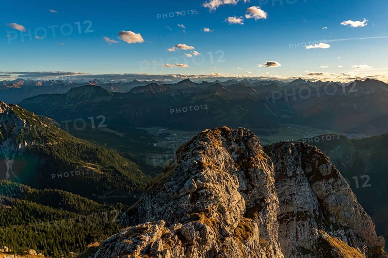 Beautiful mountain tour to the Aggenstein at sunset in the Tannheimer Tal