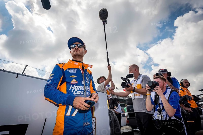 KYLE LARSON (17) of Elk Grove, California prepares to qualify for the 108th Running of the Indianapolis 500 at the Indianapolis Motor Speedway in Speedway, IN