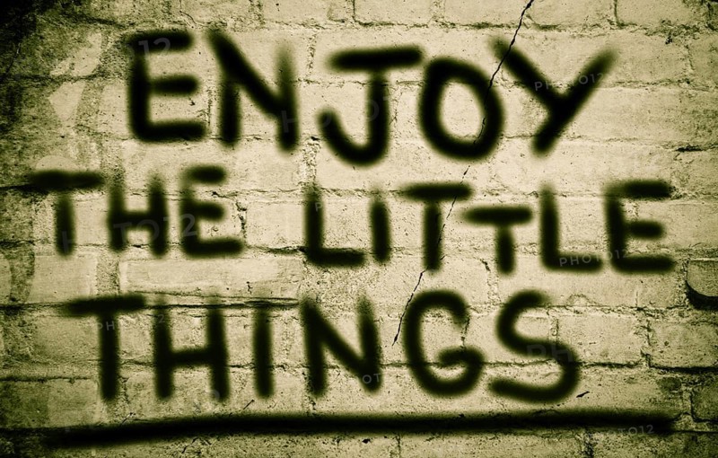 Enjoy The Little Things Concept