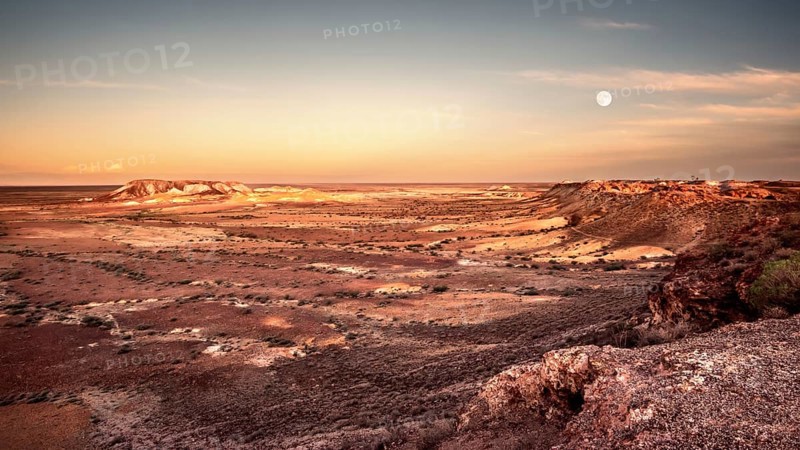 An image of the great Breakaways at Coober Pedy Australia twilight