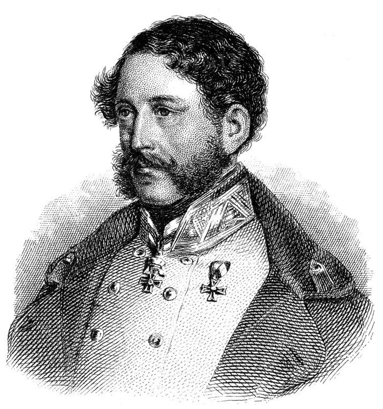 Portrait of Count Eduard Clam-Gallas, 1805 - 1891, an Austrian General, Portrait von Eduard Graf Clam-Gallas, 1805 - 1891, ein österreichischer Offizier, General der Kavallerie