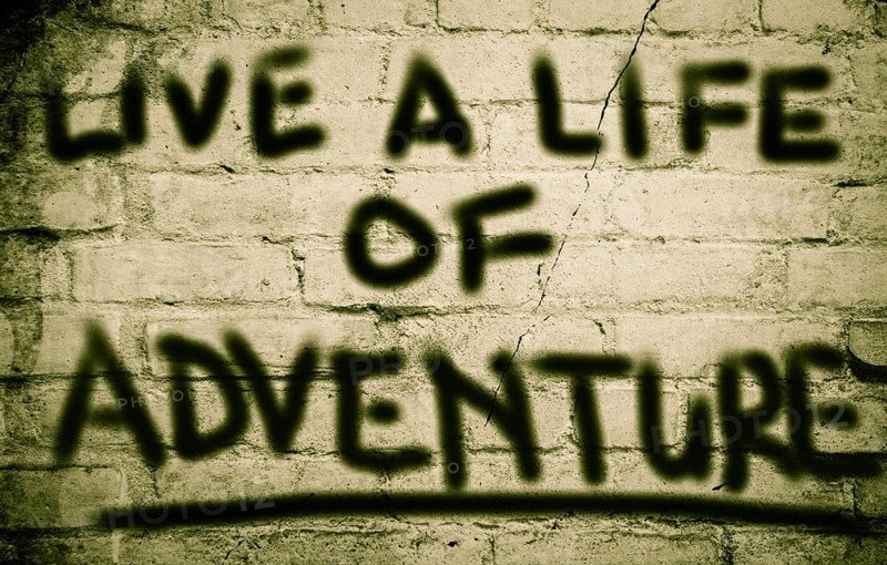 Live A Life Of Adventure Concept
