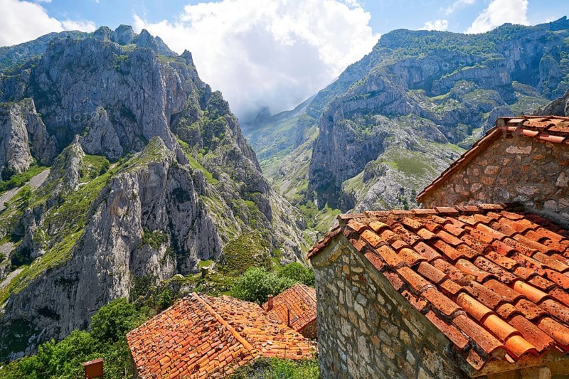Naranjo de Bulnes peak Urriellu in Picos de Europa of Asturias Spain