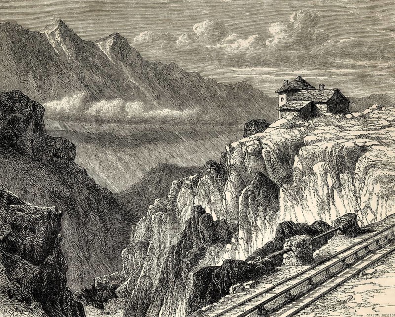 The Mont Cenis Pass Railway, Savoie, France, 1868 to 1871, Europe