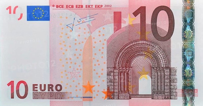 10-euro note, banknote, front, 10s, banknotes, currency, ten, tenner studio picture, Federal Republic of Germany