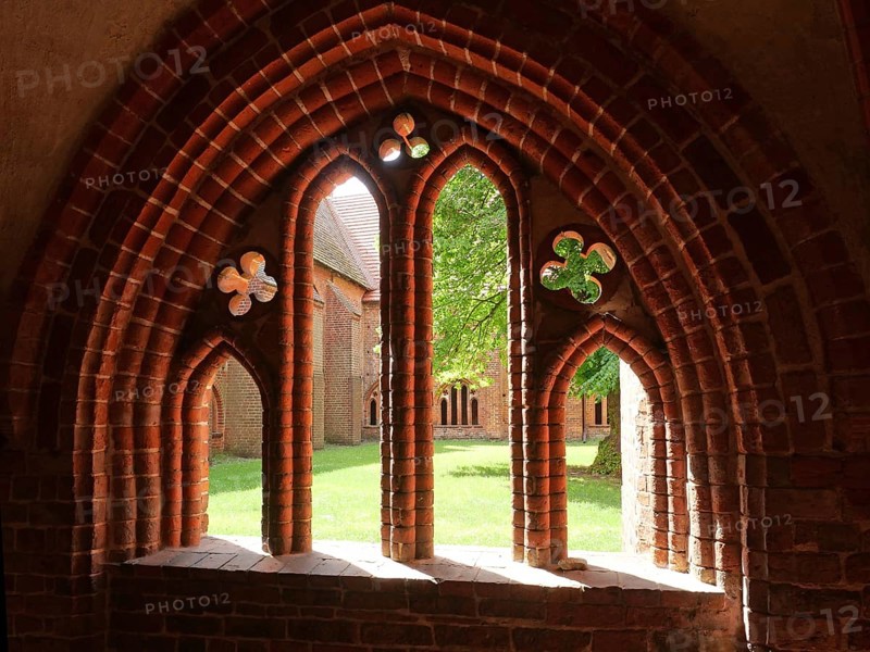 Cloister in Havelberg Cathedral, Saxony-Anhalt, Germany, Europe
