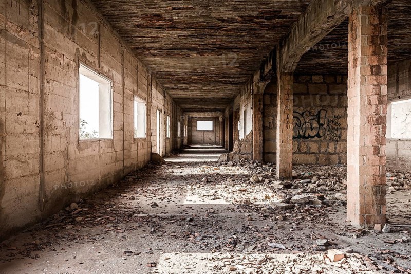 Ruin of an old industrial Building, Majorca