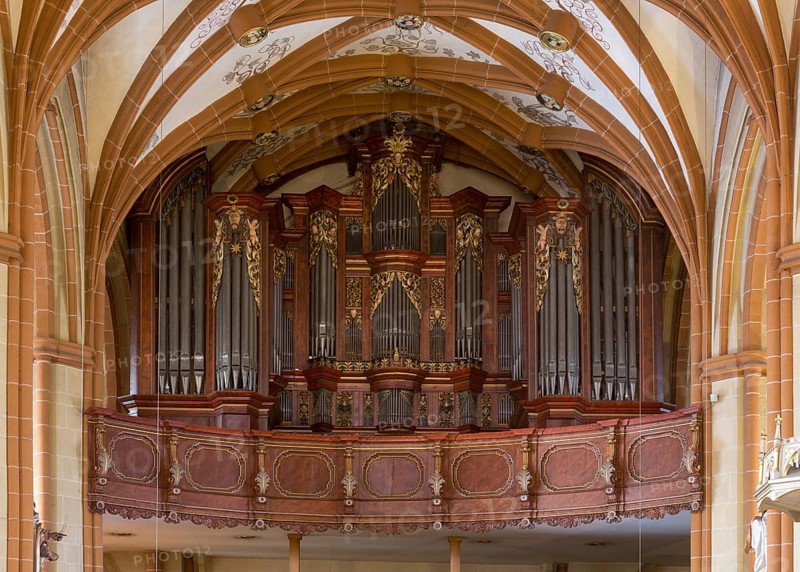 Creutzburg organ from 1735, St., Sankt, Saint