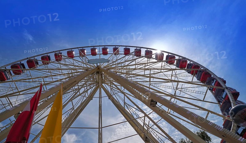 Ferris wheel in Geneva Geneve of Switzerland Swiss