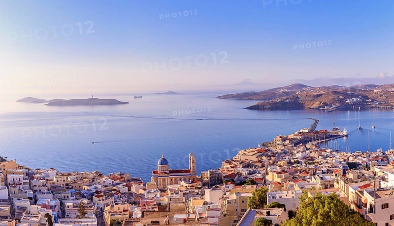 View of Ermoupolis, Cyclades, Syros