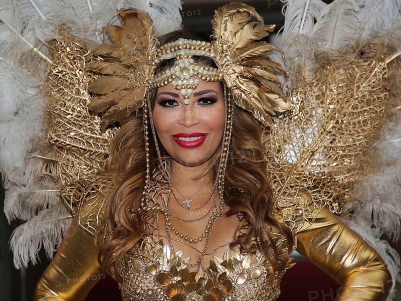 German reality TV actress Patricia Blanco at the Venus erotic fair in Berlin 2019