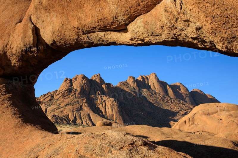 Rock Arch with the Spitzkoppe in the background