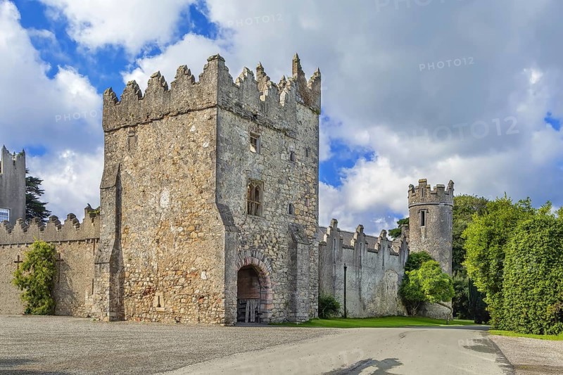 Howth Castle has its origins in medieval times, Ireland, Europe