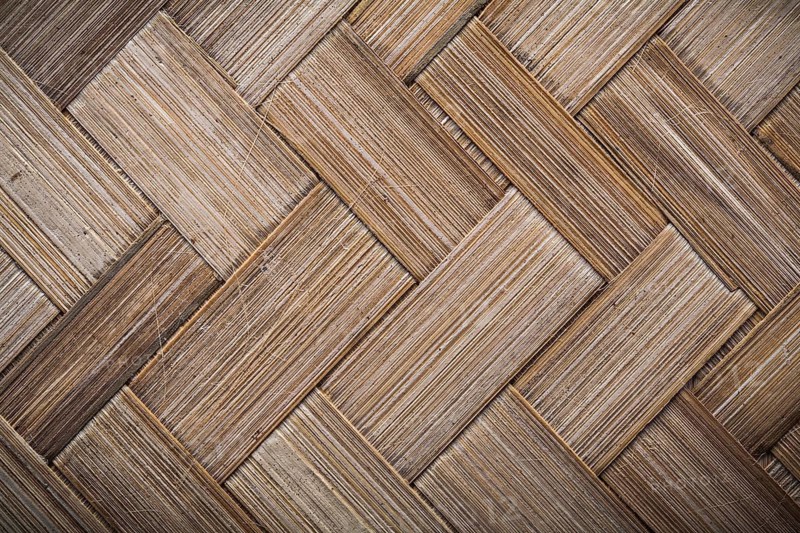 Wicker rowing table mat horizontal view
