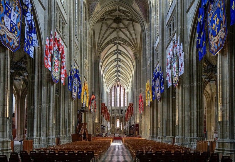Sainte-Croix d'Orleans Cathedral in Gothic style, Orleans, Loiret department, Centre Val de Loire region, France, Europe