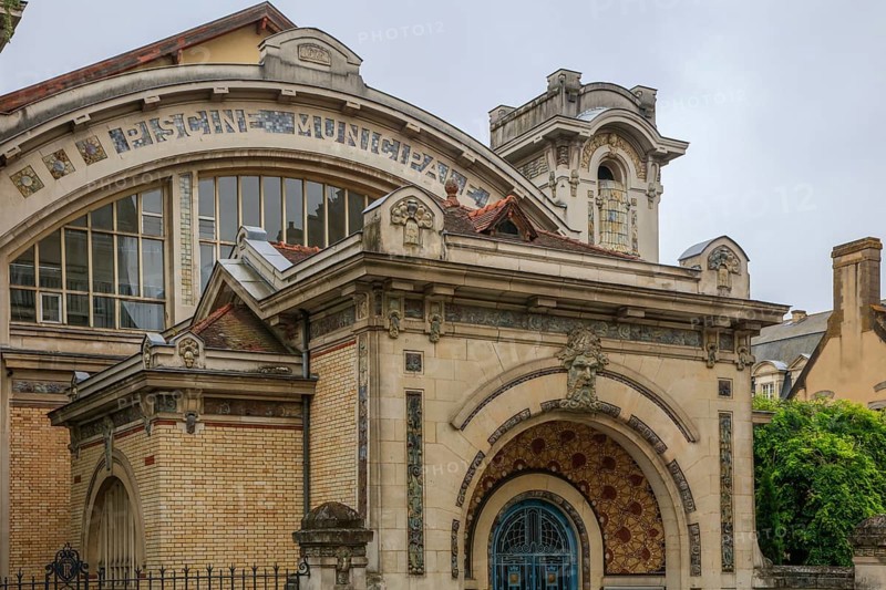 Piscine Saint-Georges, Art Nouveau swimming pool, Rennes, Ille-et-Vilaine department, Brittany Breizh region, France, Europe