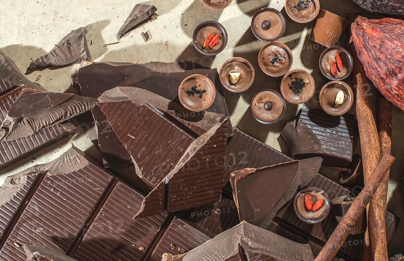 Schokolade Bonbons und Schokolade Bar