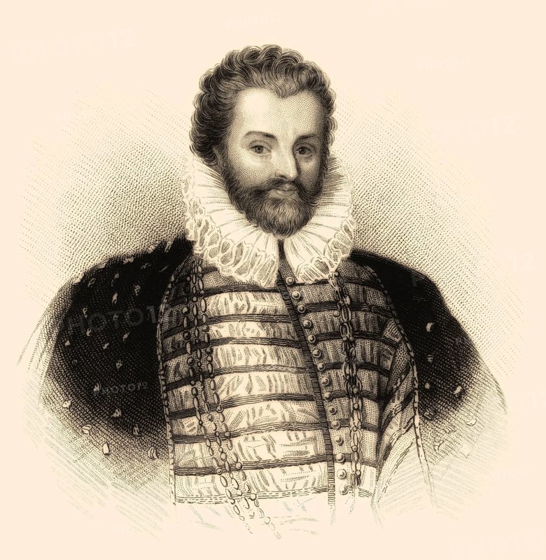 Sir Christopher Hatton, 1540-1591, an English politician, Lord Chancellor of England, Great Britain