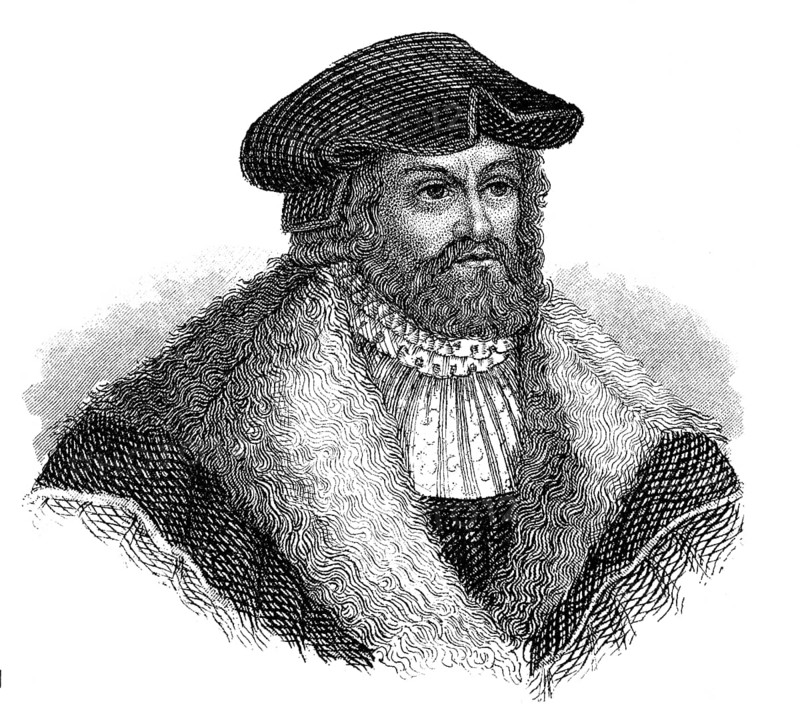 Portrait of John of Saxony, 1468 - 1532, known as John the Steadfast, John the Constant, Elector of Saxony, Johann von Sachsen oder Johann der Beständige, 1468 - 1532, Herzog aus dem Haus Wettin und Kurfürst von Sachsen