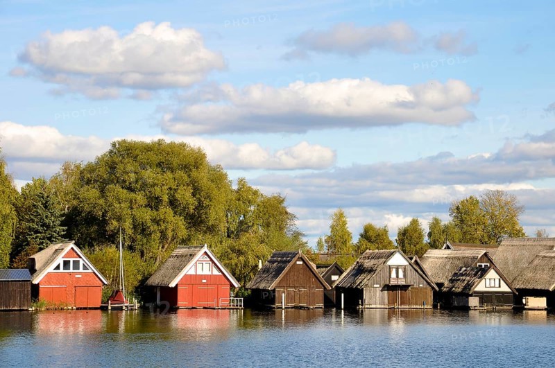 Boathouses near Röbel Müritz