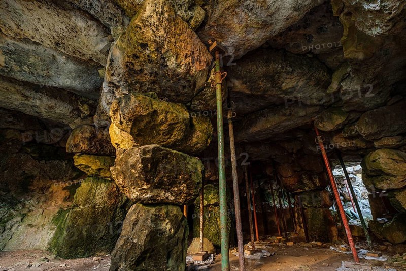 Galliner de Madona hypostyle room, Es Migjorn Gran, Menorca, Balearic Islands, Spain, Europe