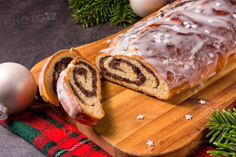 Ein köstlicher Weihnachtsmohnsamen Silesischer Stil