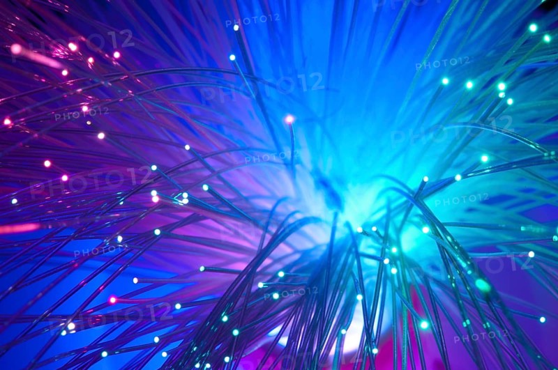 Multicolored optical fibers