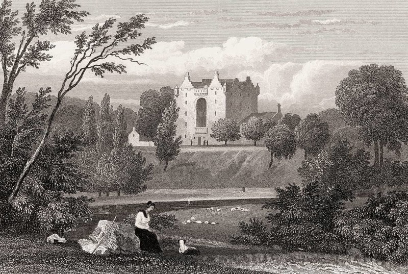 Craigston Castle, near Turriff, Aberdeenshire, 19th century, from Modern Athens by Th. H. Shepherd