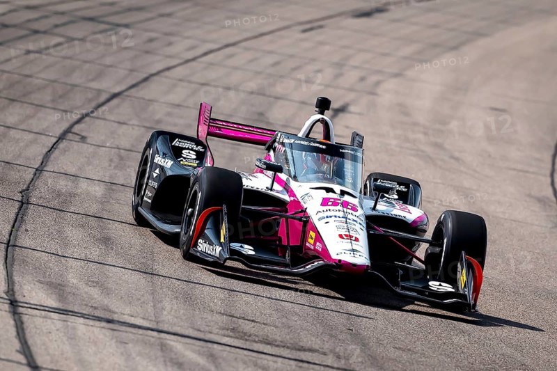 DAVID MALUKAS (66) of Chicago, Illinois practices for the Hy-Vee Homefront 250 at Iowa Speedway in Newton, IA