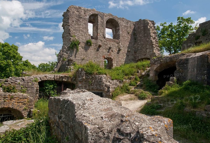 Castle ruins, Homburg, Gössenheim, Lower Franconia