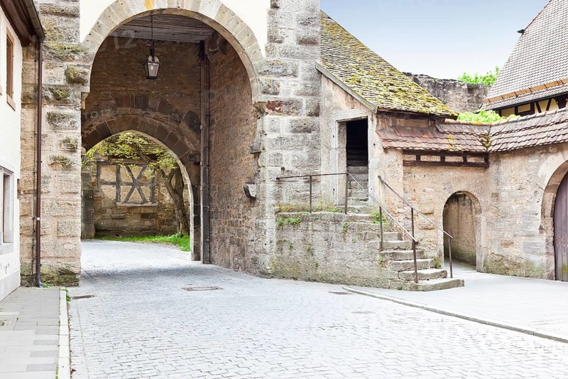 An image of the medieval town Rothenburg in Germany