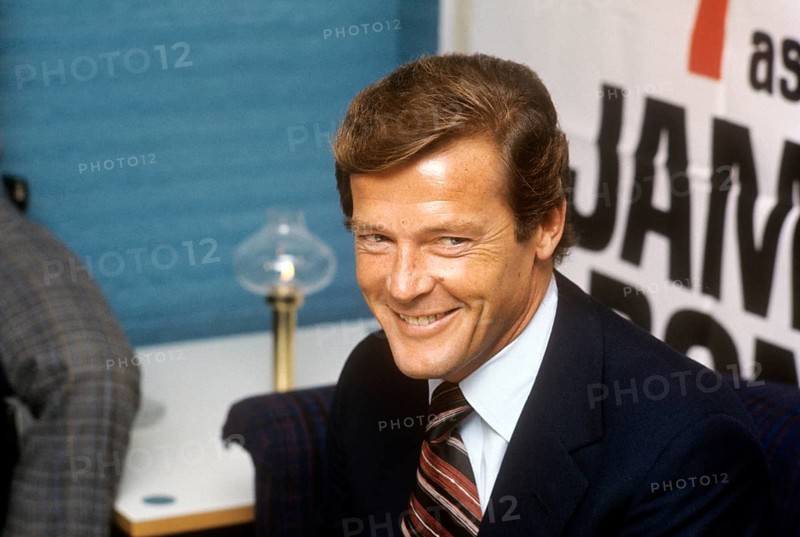 Sir Roger Moore, 1927-2017 during a media event in connection with the swedish premiere of the feature film Live and let die. Roger Moore is known for his role as agent James Bond, playing the character in seven feature films. October 1973