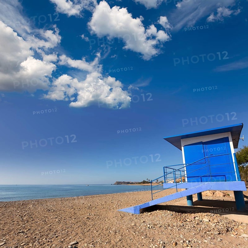 Mazarron beach in Murcia Spain at Mediterranean sea