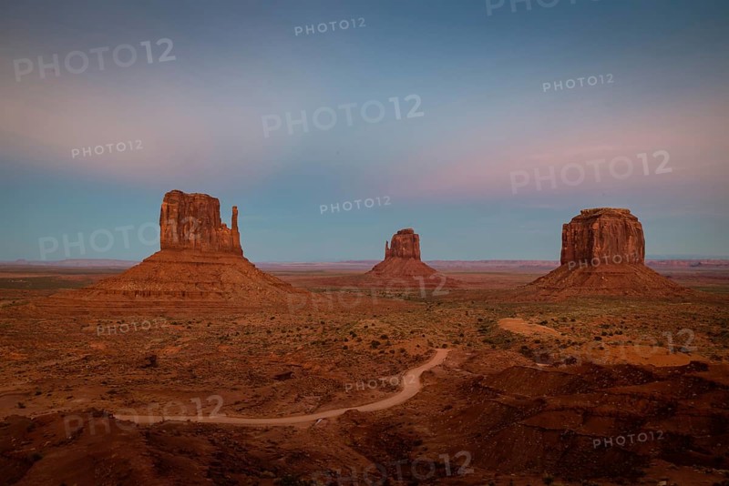 Monument Valley View color sky