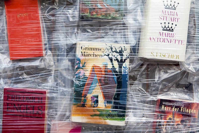'The Parthenon of Books' by the Argentinian conceptual artist Marta Minujin, banned books, documenta 14 exhibition, 2017, Kassel, Germany, Europe