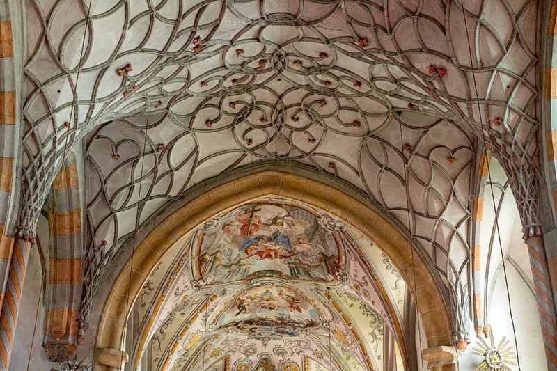 Kötschach, Parish Church of Our Lady (Gailtal Cathedral), vaults in the nave and choir