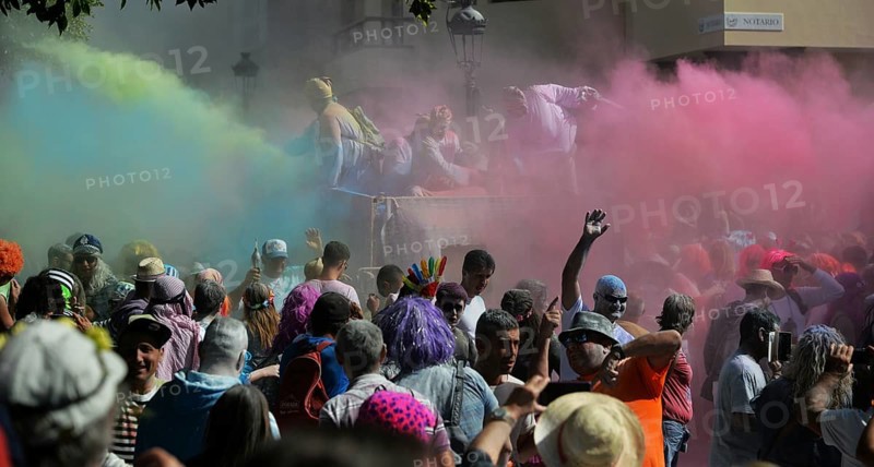 The traditional powder festival is an integral part of the carnival on La Palma, ESP, Spain, Canary Islands, La Palma, Europe