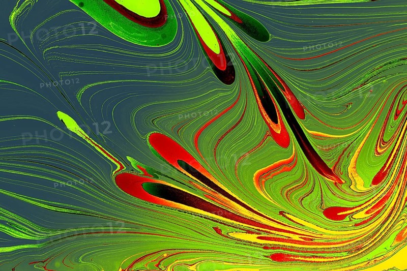 Abstract marbling floral pattern for fabric, tile design. background texture