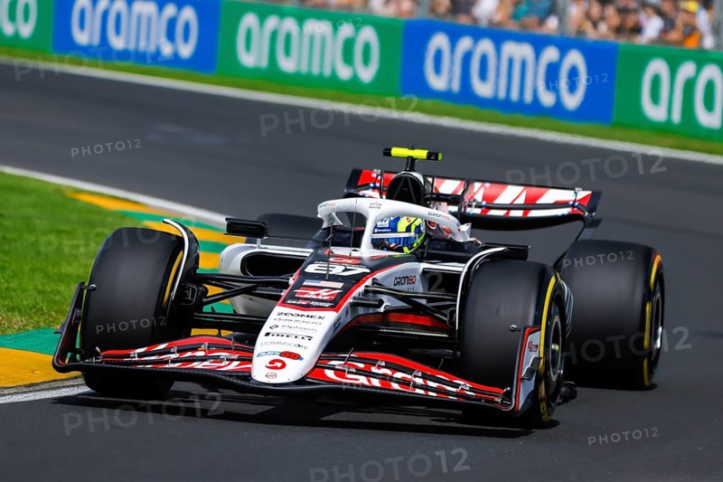 Oliver Bearman of Great Britain drives the MoneyGram Haas F1 Team VF-25 during third practice in the 2025 Australian Grand Prix at Albert Park in Melbourne, Australia, Oceania