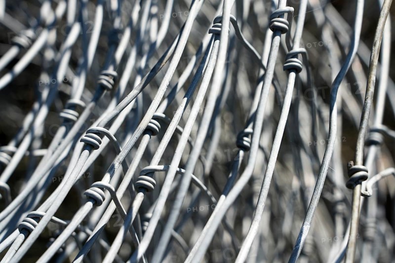 Old wire mesh, fence wire, metal structure closeup