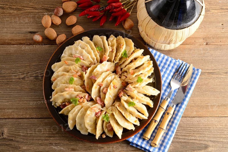 Pierogi.Polish dish