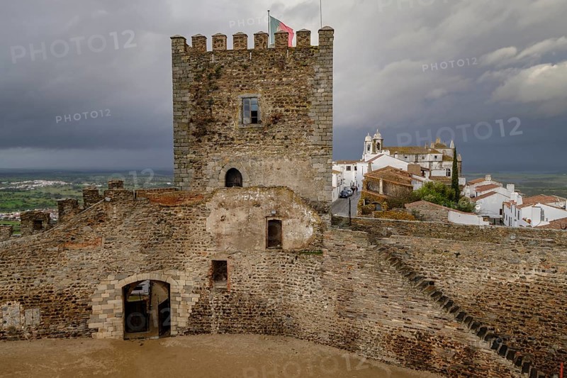 Castelo de Monsaraz, Monumento Nacional, Monsaraz, Distrito de Évora, Alentejo, Portugal, Europe