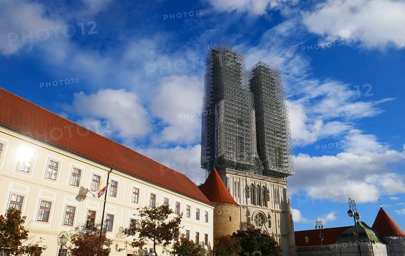Kaptol and cathedral in Zagreb