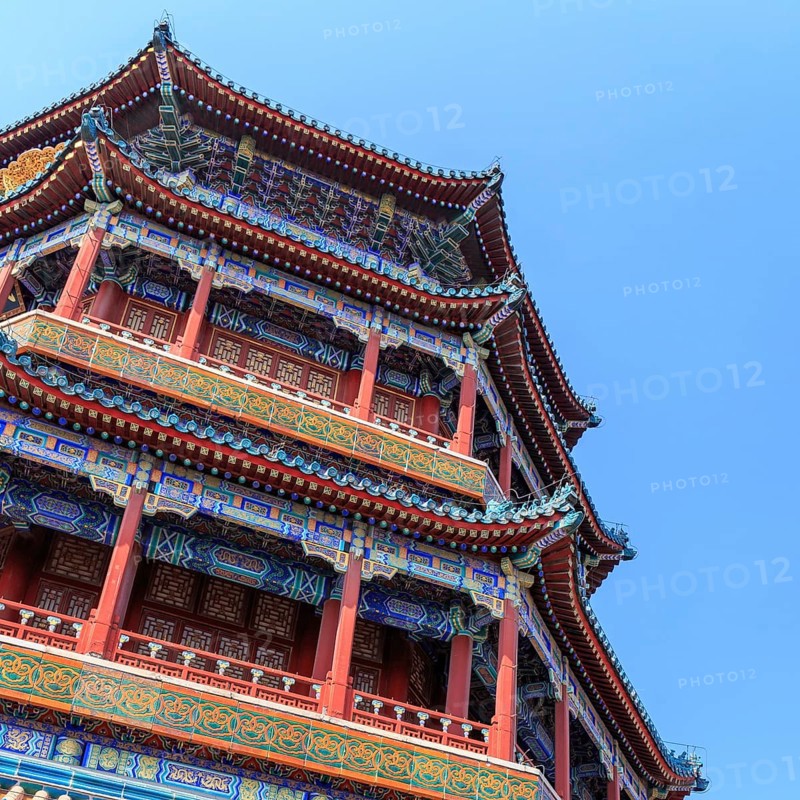 Landmark Tower of Buddhist Incense at the Summer Palace in Beijing, China in March 2018, Beijing, China, Asia