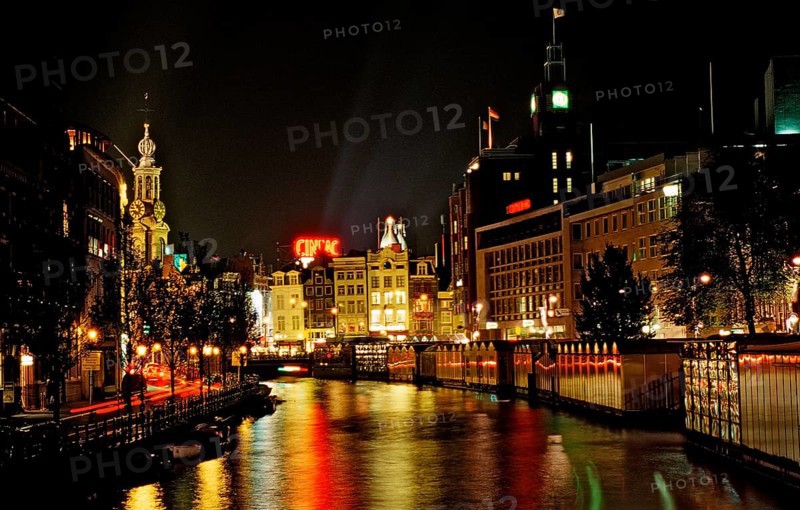 Herengracht at night, Netherlands, Holland, Amsterdam