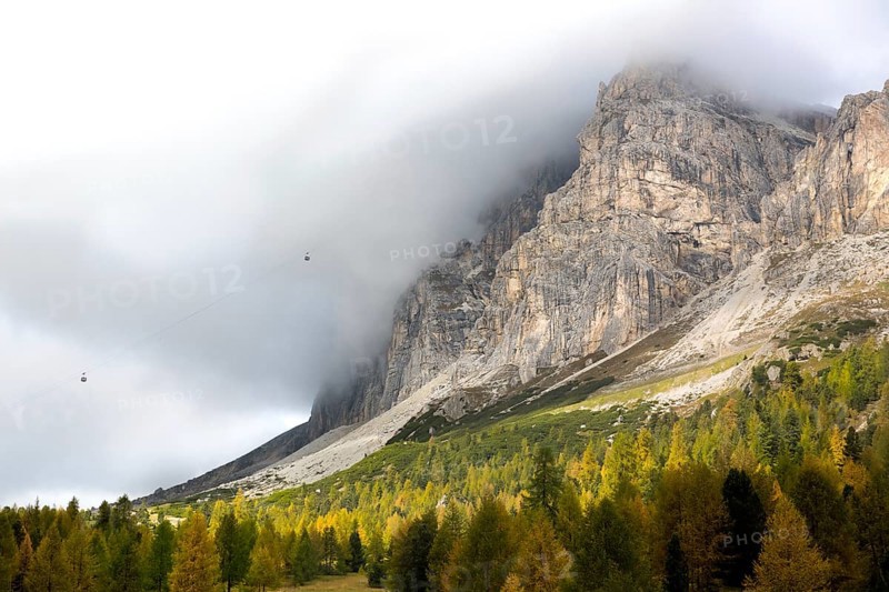 Autumn at Passo Falzarego, Dolomites, Italian Alps