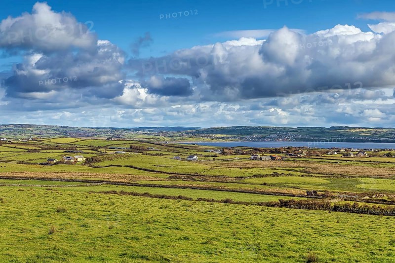 Landscape with Atlantic Ocean Bay near Cliffs of Moher, Ireland, Europe