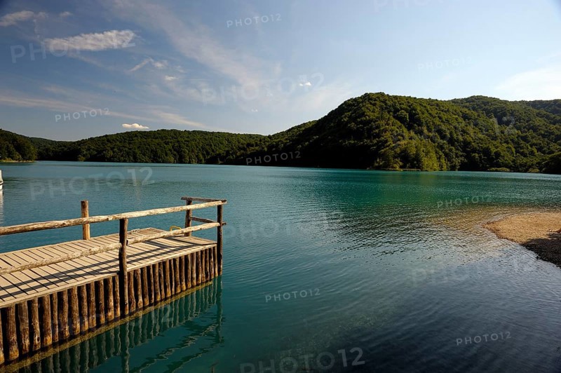 Beautiful landscape in the Plitvice Lakes National Park in Croatia